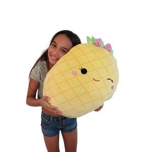 Squishmallow Maui The Pineapple Official Kellytoy Plush 16" Ultrasoft Stuff